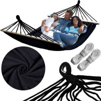 Závesná hojdacia sieť ULTIMATE XXL 200x150 cm - grafitová