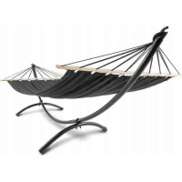 Závesná hojdacia sieť ULTIMATE XXL 200x150 cm - grafitová