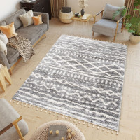 Kusový koberec AZTEC tmavo šedý - typ E
