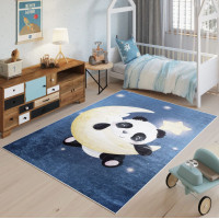 Detský koberček EMMA - Panda na mesiaci