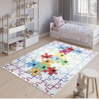Detský koberec EMMA - Skákací panák - Puzzle
