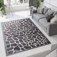 Kusový koberec TAPIS Giraffe - šedý/krémový