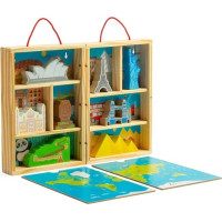 Bigjigs Toys Drevená cestovateľská hracia sada
