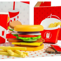 Bigjigs Toys Sada Burger a hranolky