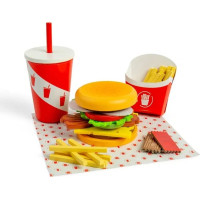 Bigjigs Toys Sada Burger a hranolky