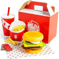 Bigjigs Toys Sada Burger a hranolky