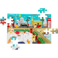 Bigjigs Toys Drevené podlahové puzzle Londýn