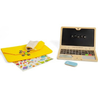 Bigjigs Toys Drevený magnetický notebook
