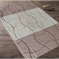 Súprava kúpeľňových predložiek s výrezom TÁŇA - tiles - béžová