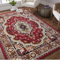 Kusový koberec ALPHA Dubai - hnedý/červený