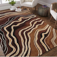 Kusový koberec ALPHA Sand - hnědý