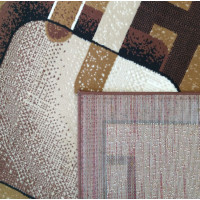 Kusový koberec ALPHA Slide - hnedý