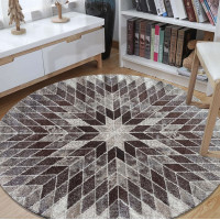 Kusový koberec PANNE mandala circle - odtiene béžovej