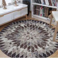 Kusový koberec PANNE mandala circle - odtiene hnedej