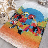 Detský koberček Panáčik Steve - oranžový