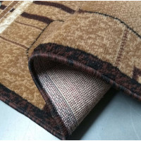 Kusový oválny koberec ALPHA Slide - hnedý