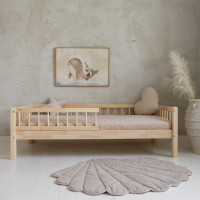 Detská posteľ z masívu borovice Basic BELLO (so šuplíkom/s prístelkou) - 200x90 cm