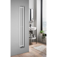 Sapho PILON vykurovacie teleso 196x1800mm, s tromi háčikmi pre uterák, biela mat IZ127T