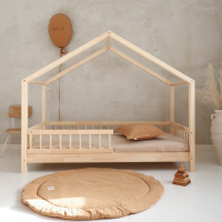 Detská domčeková posteľ z masívu borovice Bedhouse BELLO (so šuplíkom/s prístelkou) - 160x80 cm