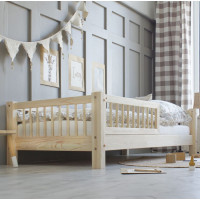 Detská posteľ z masívu borovice Basic BELLO (so šuplíkom/s prístelkou) - 180x80 cm [CLONE]