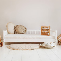 Detská posteľ z masívu borovice Basic BELLO (so šuplíkom/s prístelkou) - 180x80 cm [CLONE]