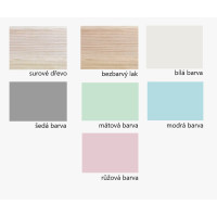 Detská Montessori posteľ z masívu borovice BASIC - 180x80 cm
