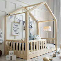 Detská Montessori posteľ z masívu borovice BASIC - 180x80 cm [CLONE]