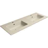 GSI PURA keramické dvojumývadlo Slim 122x46cm, creta mat 8888108