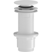 Sapho Umývadlová výpusť 5/4“, click-clack, veľká zátka, 10-80mm, ABS/biela CV1132W