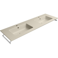 GSI PURA keramické dvojumývadlo Slim 142x46cm, creta mat 8889108