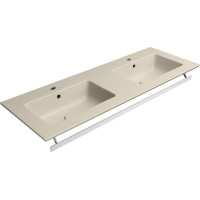 GSI PURA keramické dvojumývadlo Slim 122x46cm, creta mat 8888108