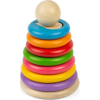 Bigjigs Toys Nasadzovanie tvarov na tyč