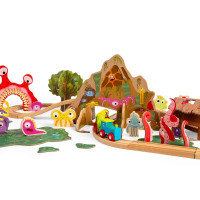 Bigjigs Rail Drevená vláčikodráha Príšerky