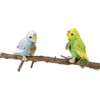 Rappa Plyšová andulka vlnkovaná 12 cm ECO-FRIENDLY súprava 2 ks