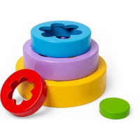 Bigjigs Toys Skladacia kvetinová veža