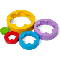 Bigjigs Toys Skladacia kvetinová veža
