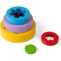 Bigjigs Toys Skladacia kvetinová veža