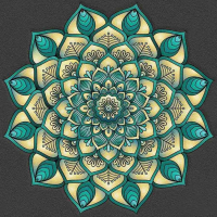 NORIMPEX Diamantové maľovanie 7D Tyrkysová mandala 30x40cm
