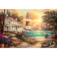 NORIMPEX Diamantové maľovanie Maják pri mori 30x40cm