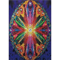 NORIMPEX Diamantové maľovanie 7D Mandalový ovál 30x40cm