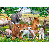 NORIMPEX Diamantové maľovanie Zvieratká zo statku 30x40cm