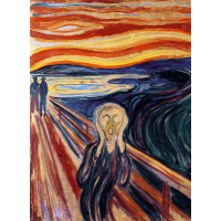 TREFL Drevené puzzle Art: Edvard Munch - Výkrik 200 dielikov