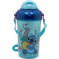 STOR Fľaša na pitie s popruhom Stitch 465 ml