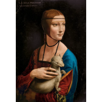 CASTORLAND Puzzle Art Collection: Dáma s hranostajom 1000 dielikov