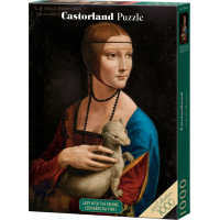 CASTORLAND Puzzle Art Collection: Dáma s hranostajom 1000 dielikov