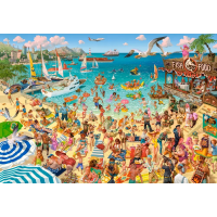 CASTORLAND Puzzle Art Collection: Zábava pri mori 1000 dielikov