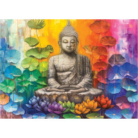 EUROGRAPHICS Puzzle Farebný Budha 1000 dielikov