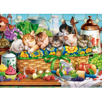 CASTORLAND Puzzle Driemajúce mačiatka 200 dielikov