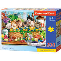 CASTORLAND Puzzle Driemajúce mačiatka 200 dielikov