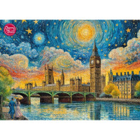CHERRY PAZZI Puzzle Impresionistická obloha nad Londýnom 1000 dielikov